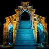 Traumpfade-Highlights nachts in buntem Lichterschein – „Leuchtende Pfade“ setzen Sehenswertes in Szene